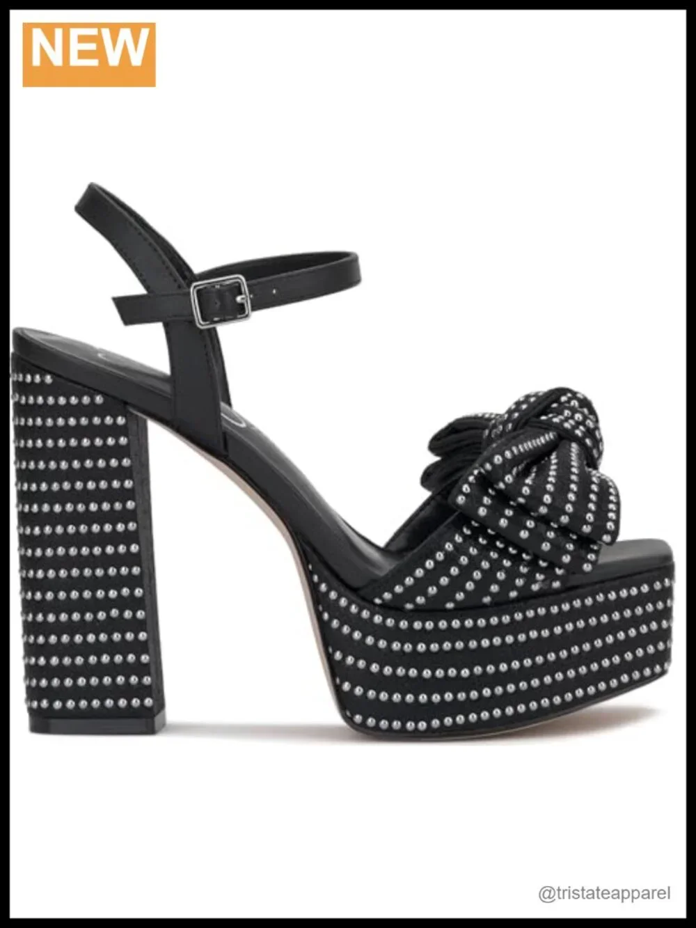Jessica Simpson Lollien Bow Platform Sandals Ankle Strap Open Toe Block Heel